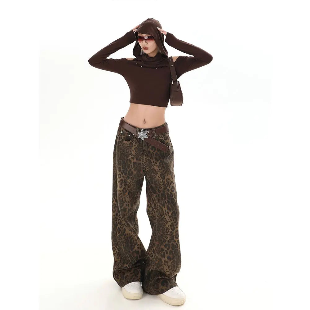 DESTINY Vintage Leopard Jeans